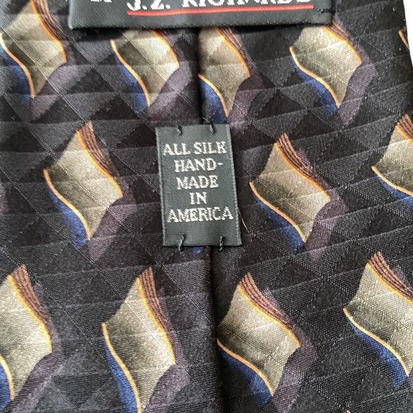 Pre Owned Men’s J. Z. Richards for Nordstrom Hand Crafted Tie Neck Tie Necktie - Picture 3 of 6